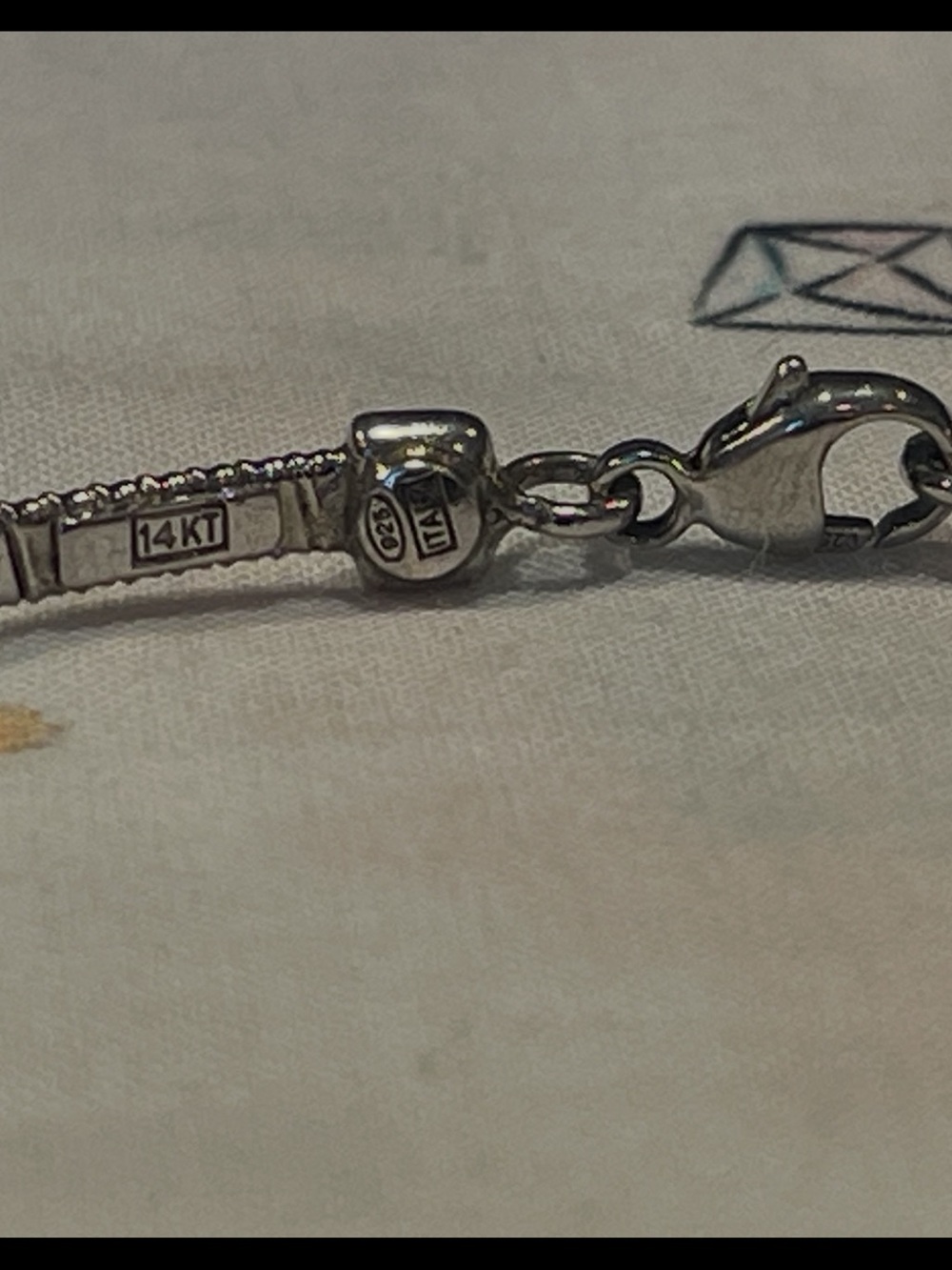 Milor Sterling Silver and 14k Yellow Gold Bracelet with CZ Station - Picture 9 of 17